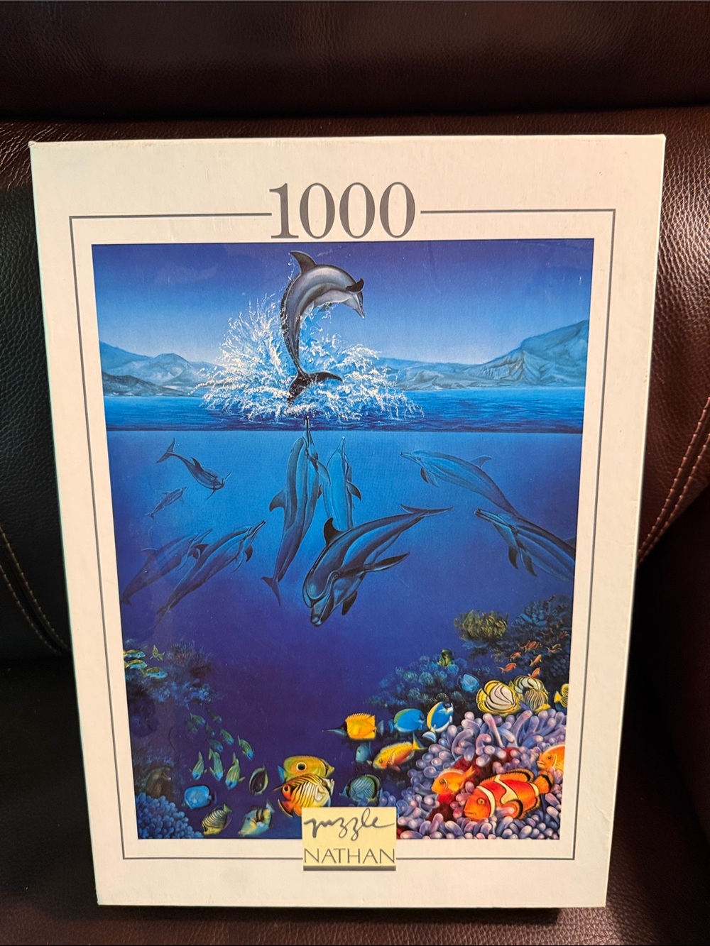 Nathan Sea Blue Dolphin Ocean France Jigsaw Puzzle 1000 Pieces.